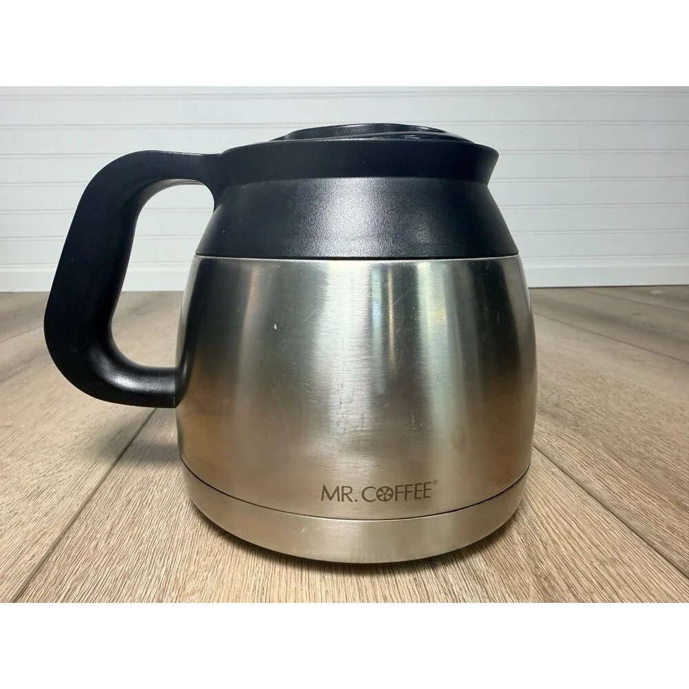 Mr. Coffee Stainless Steel Thermal 8 Cup Replacement Carafe Coffee Pot with lid